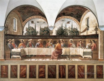 ドメニコ・ギルランダイオ Painting - 最後の晩餐 1486年 ルネッサンス フィレンツェ ドメニコ・ギルランダイオ